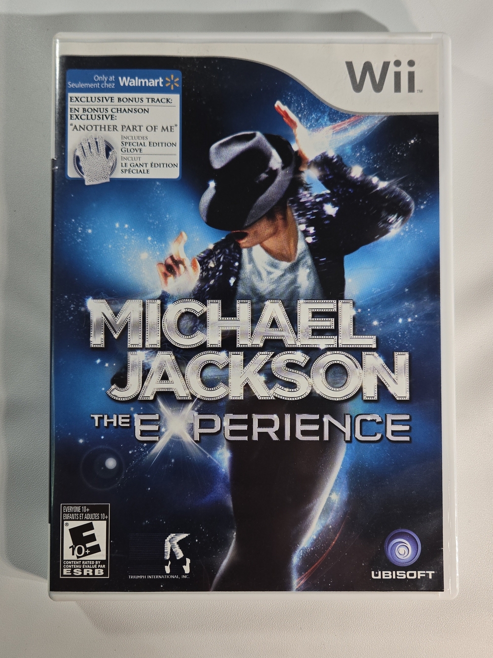 Nintendo Wii Michael Jackson The Experience - Blue & Black